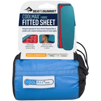 Простигни для килимка Sea To Summit Coolmax Fitted Sheet Regular к:aqua