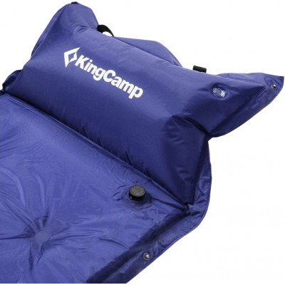 Килимок самонадувний KingCamp Point Inflatable Mat. Dark blue