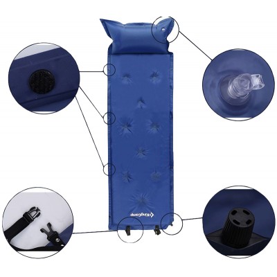 Килимок самонадувний KingCamp Point Inflatable Mat. Dark blue