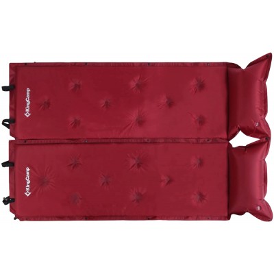 Килимок самонадувний KingCamp Point Inflatable Mat. Wine red