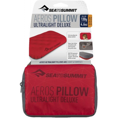 Подушка Sea To Summit Aeros Ultralight Pillow Deluxe ц:red