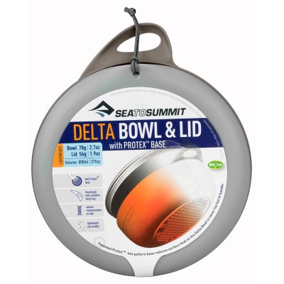 Миска Sea To Summit Delta Bowl with Lid. Сірий/синій