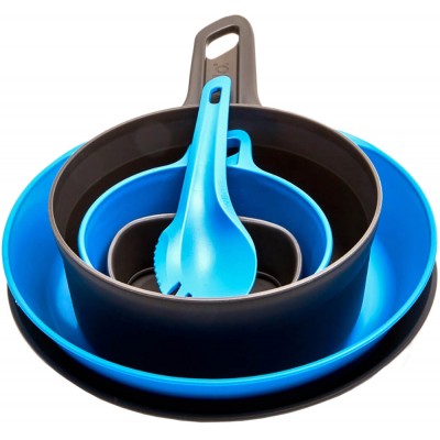 Набор посуды Wildo Explorer Kit Multicolor. Light Blue/Dark Grey