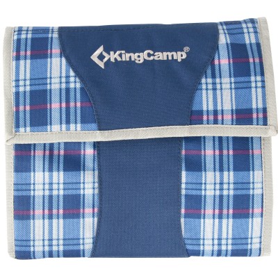 Набор для пикника KingCamp Picnic Cooking Wallet. Blue Checkers