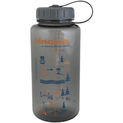 Фляга Pinguin Tritan Fat Bottle 2020 BPA-free 1L к:grey