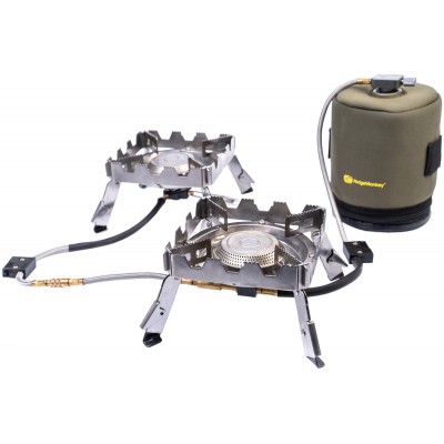 Газовий пальник RidgeMonkey Quad Connect Stove Pro Full Kit (набір 2 шт)