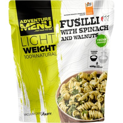 Макароны со шпинатом и грецкими орехами Adventure Menu Fusilli with spinach and walnuts 158г