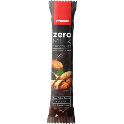 Батончик энергетический Prozis Zero Milk Chocolate with Almonds 27 г