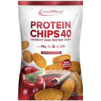 Питание энергетическое IronMaxx Protein Chips 40 (чипсы) 50g Паприка