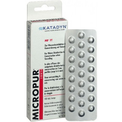 Таблетки для очищення води Katadyn Micropur Forte MF1/100T (4 x 25 шт)