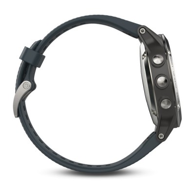 Навігатор Garmin Fenix 5 портативний з чорним ремінцем к:срібло