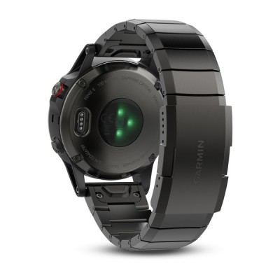 Навігатор Garmin Fenix 5 Sapphire портативний з мет. браслетом к:сірий