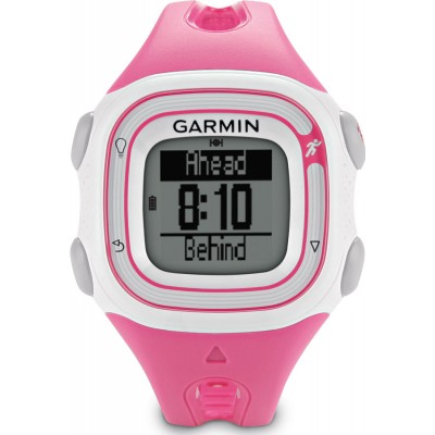 Часы Garmin Forerunner 10 Pink and White с GPS навигатором ц:розовый/белый
