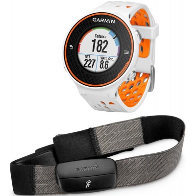 Часы Garmin Forerunner 620 HRM-Run White/Orange с GPS навигатором и кардиодатчиком ц:белый/оранжевый