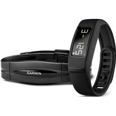 Фитнес браслет Garmin Vivofit 2 Bundle Black с кардиодатчиком ц:черный