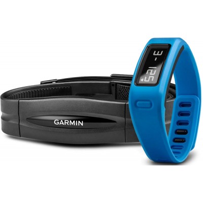 Фитнес браслет Garmin Vivofit HRM Bundle Blue с кардиодатчиком ц:синий