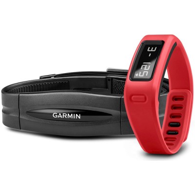 Фітнес браслет Garmin Vivofit HRM Bundle Red з кардиодатчиком ц:червоний