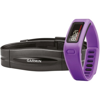 Фитнес браслет Garmin Vivofit HRM Bundle Purple с кардиодатчиком ц:фиолетовый