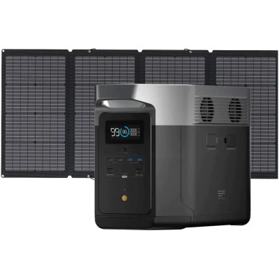 Зарядное устройство EcoFlow Delta Max 1600 + 2 солнечные панели 220W Solar Panel