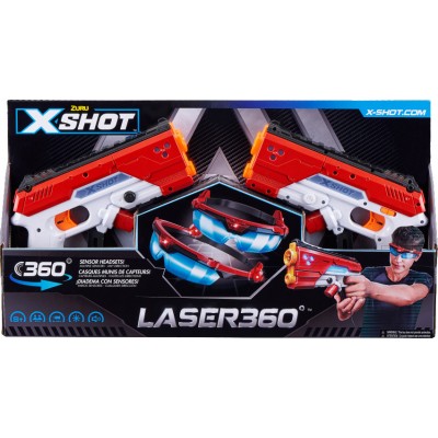 Набор лазерного оружия X-Shot "Laser 360" 36280Z (2 бластера + очки)