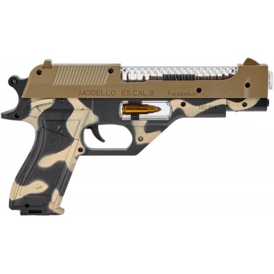 Пистолет свето-звуковой ZIPP Toys Desert Eagle в наборе с гранатой. Цвет - камуфляж/коричневый