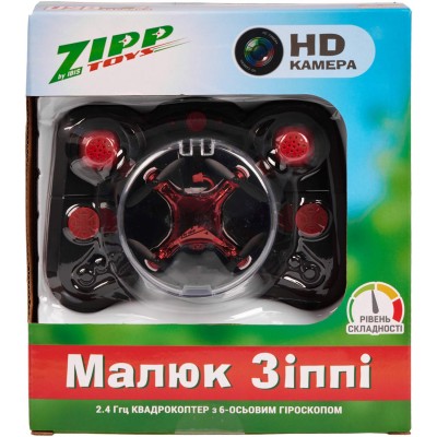 Квадрокоптер ZIPP Toys с камерой "Малыш Зиппи"с дополнительным аккумулятором. Цвет - красный