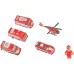 Игровой набор ZIPP Toys "Городской экспресс" 92 детали. Красный