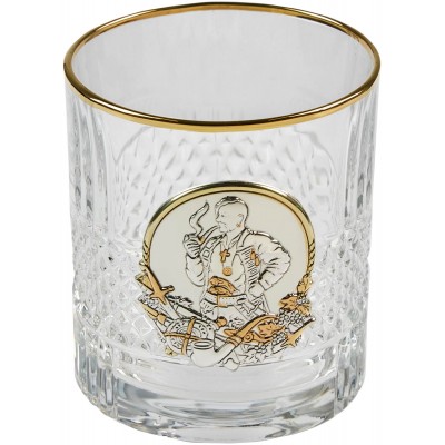 Подарочный набор стаканов для виски Boss Crystal "Гербовый с казаками" графин