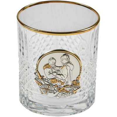 Подарочный набор стаканов для виски Boss Crystal "Гербовый с казаками" графин