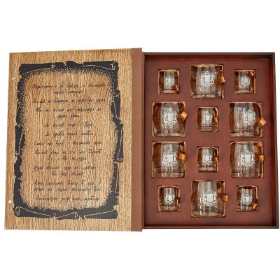Подарочный набор стаканов "Казацкому Роду Нема Перевода" для водки и виски