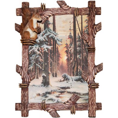 Опудало Чернишенко І.Е. ФОП "Білка" з картиною "Зимовий ліс"
