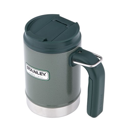 Термокружка Stanley Classic Camp 470 ml к:зелений