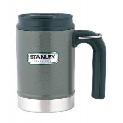 Термокружка Stanley Classic Camp 470 ml к:зелений