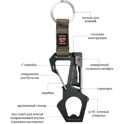 Мульти-инструмент Real Avid 1911 Micro Tool