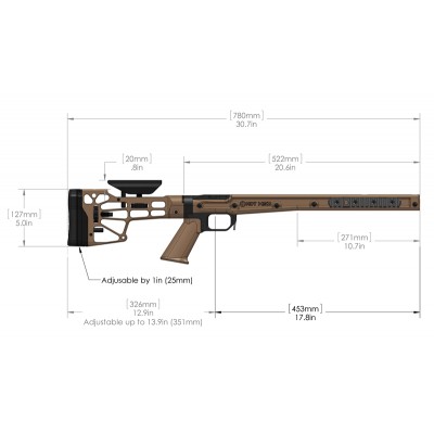 Ложа MDT HS3 для Remington 700 SA Black