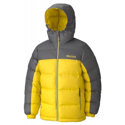 Куртка MARMOT Boys Guides Down Hoody L ц:acid yellow-cinder