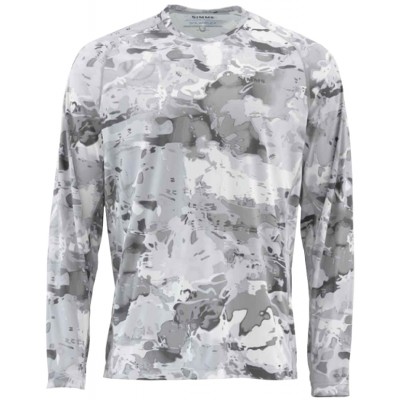 Реглан Simms SolarFlex Crewneck Prints L ц:cloud camo grey