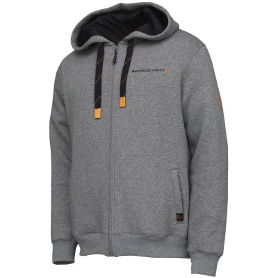 Реглан Savage Gear Classic Zip Hoodie L ц:grey melange