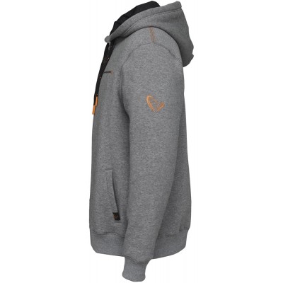 Реглан Savage Gear Classic Zip Hoodie XL ц:grey melange