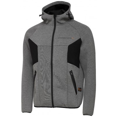 Реглан Savage Gear Tec-Foam Zip Hoodie L ц:dark grey melange