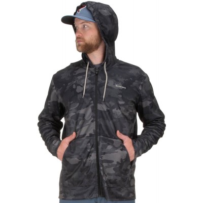 Кофта Simms Challenger Hoody - Full Zip L ц:hex flo camo carbon