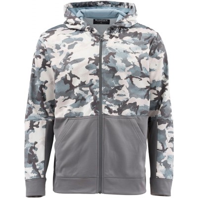 Кофта Simms Challenger Hoody - Full Zip XL ц:hex flo camo grey blue