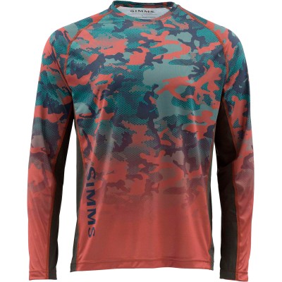 Реглан Simms Challenger Solar Tech Jersey L к: hex flo camo rusty red