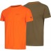 Комплект футболок Hallyard Jonas. Розмір L. Помаранчевий/сірий