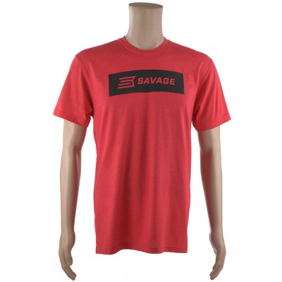 Футболка Savage Short sleeve T-Shirt/Black Savage box logo L к:червоний