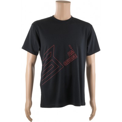 Футболка Savage Short sleeve T-Shirt/RED "I am Savage" design M ц:черный