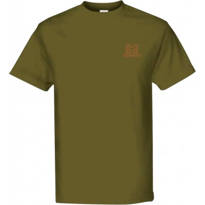 Футболка Hornady H Logo Military Green. 2XL. Зелений