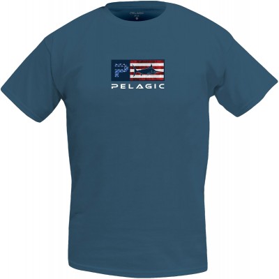 Футболка Pelagic Deluxe Americamo Premium T-Shirt XXL ц:smokey blue