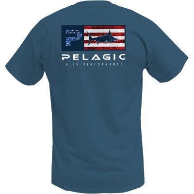 Футболка Pelagic Deluxe Americamo Premium T-Shirt M к:smokey blue