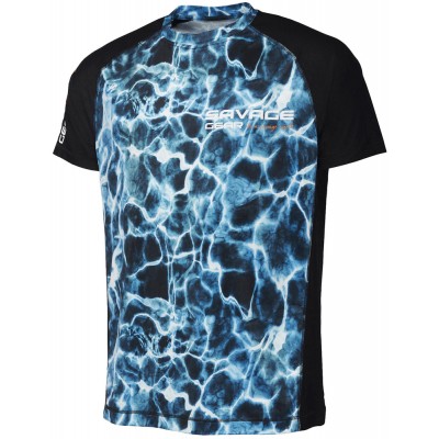 Футболка Savage Gear Marine UV T-Shirt L ц:sea blue